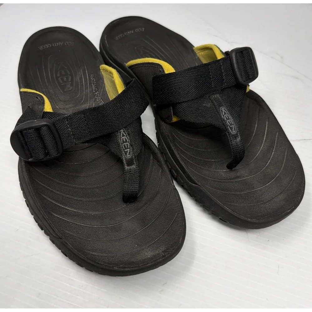 Keen SOLR Toe Post Flip Flop Men's Size 11 Gray Water Sandals Aqua Stop Strap